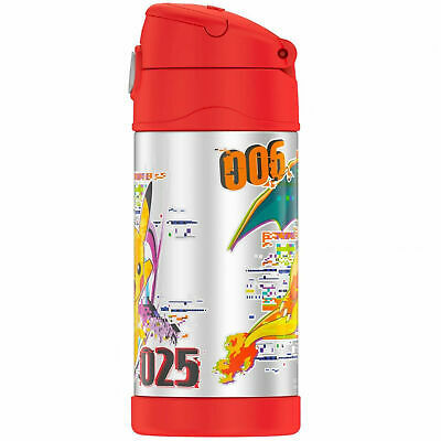 Download Pokemon Pikachu 12 Oz Thermos Bottle Multi-Color - Everything Else