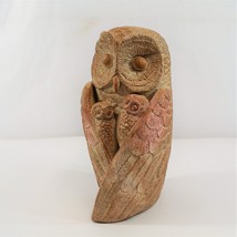 Austin Productions Owl Family Figurine Clay Sculpture 1983 David Fisher ... - $48.37