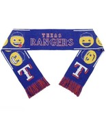 Texas Rangers Teamoji Acrylic Scarf Adult Unisex MLB Forever Collectibles - $14.80