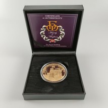 Harry &amp; Meghan Royal Wedding 24 Carat Gold-Plated Commemorative Proof Li... - $94.54