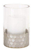 Melrose Home Decorative Glass Candle Holder 4&quot;D x 6&quot;H, Set Of 2 - $44.14
