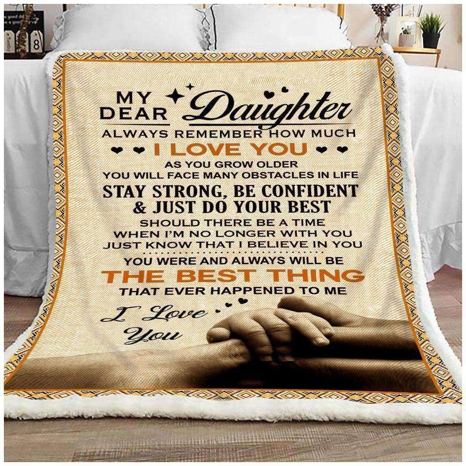 BLANKET My dear Daughter The best thing Blankets & Throws
