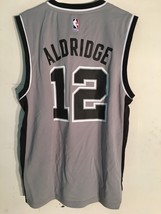Adidas NBA Jersey San Antonio Spurs LaMarcus Aldridge Grey sz XL - $19.79