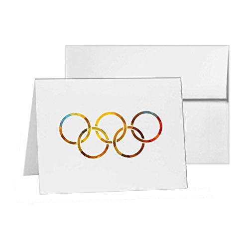 olympic rings games sign rings olympic blank card