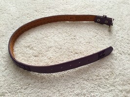 Girl’s Genuine Bonded Leather Belt Size Medium Purple B41 - $2.00