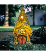 Garden Decor for Outside,Large Fairy Outdoor Statues Solar Gnome Figurin... - $56.42