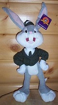 BUGS BUNNY Plush 18&quot; Proud To Serve in Green Military Jacket Tie &amp; Cap - $9.79