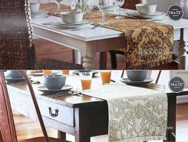 NEW Threshold Quality Design Riversible Weave 14x72" Table Runner Brown/Khaki - $19.99