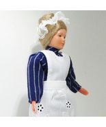 Dressed Victorian Lady Doll 1116 Housemaid Caco Flexible Dollhouse Minia... - $38.94