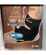 TruFit Advanced Ankle Adjustable Support OS Moisture Wicking 483763 Blac... - $12.86