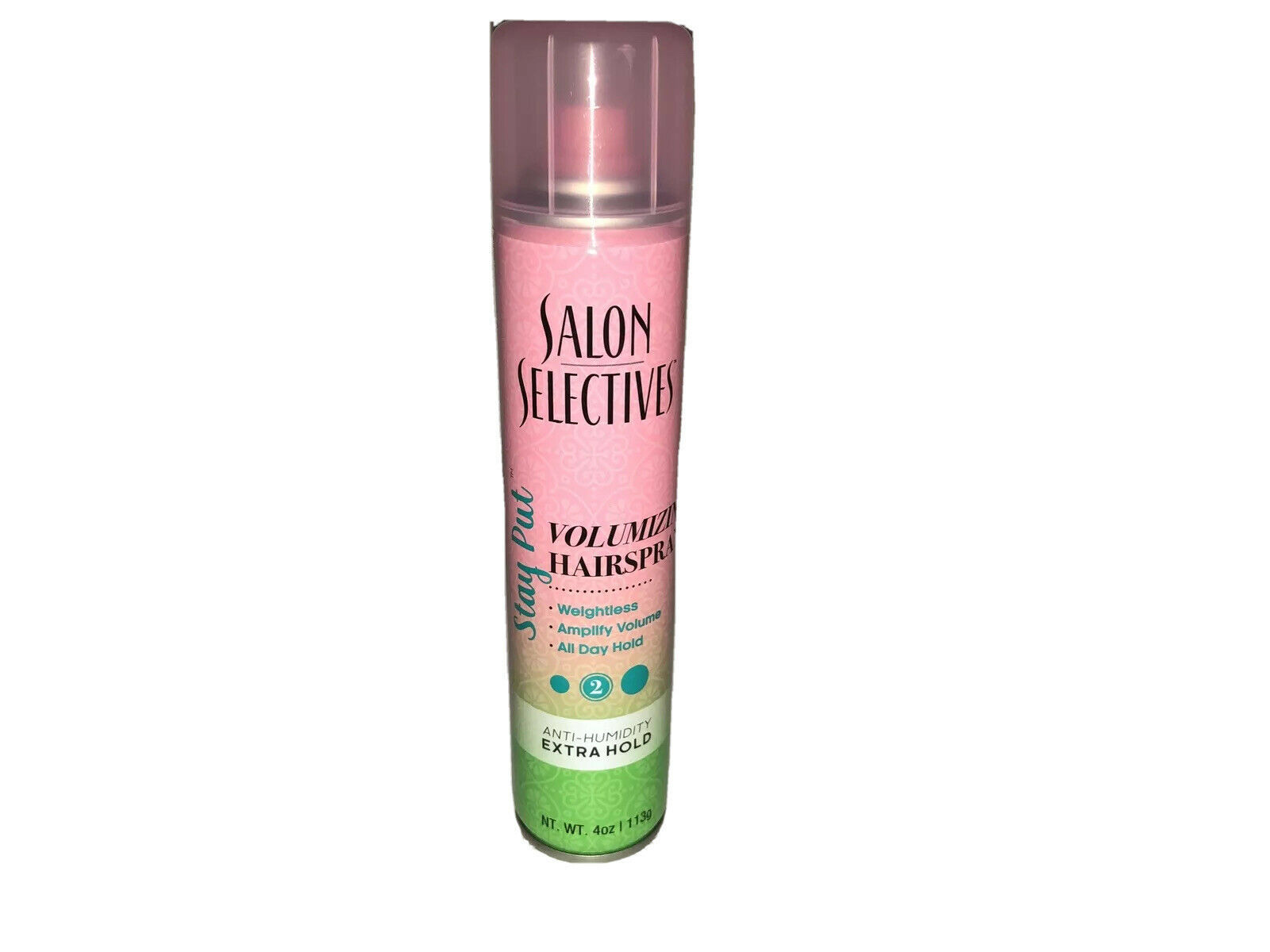 (1) hairspray by SALON SELECTIVES all day extra hold #2 volumizing 4oz-ship24hrs