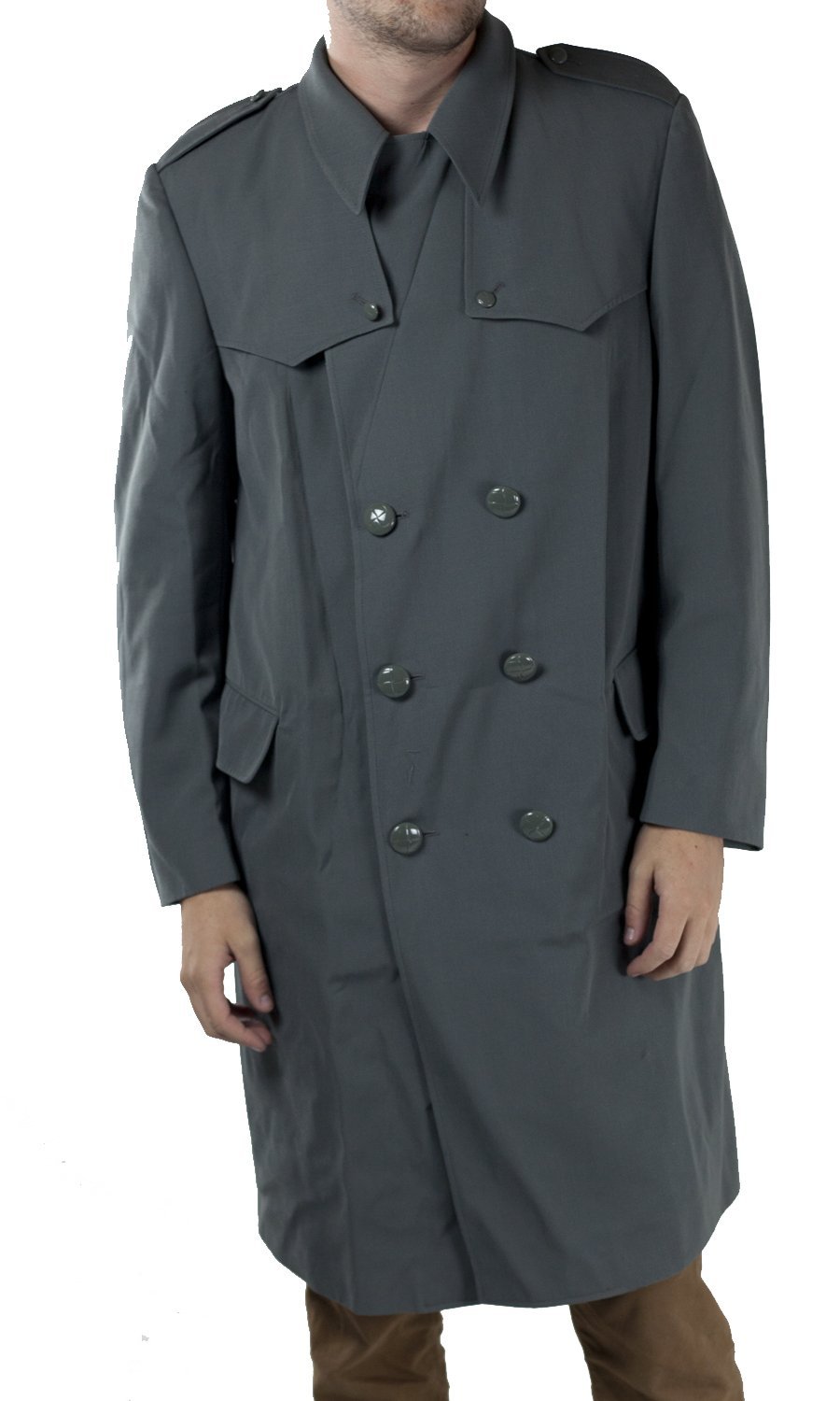 New Italian Grey Army trenchcoat mac macintosh coat raincoat overcoat ...