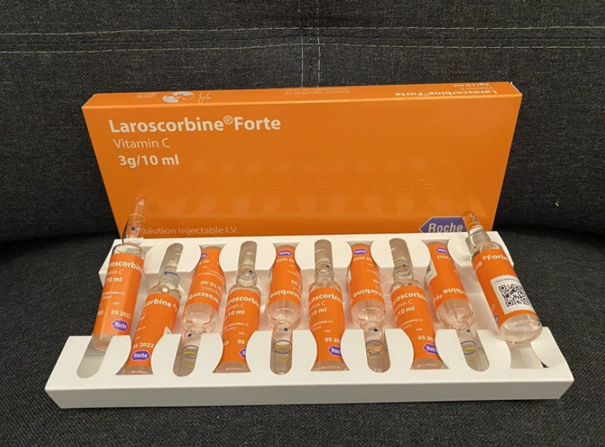 1 Box Roche Laroscorbine Vitamin C Free Express Shipping To USA