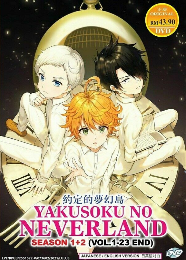 DVD Anime The Promised Neverland Complete Series Season 1+2 (1-23 End) English