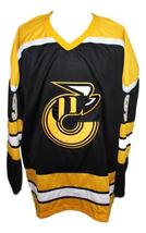 Any Name Number Cincinnati Stingers Retro Hockey Jersey New Black Any Size image 1