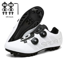 Cycling MTB Shoes SPD SL Cleats Men Road Bike Sneakers Flat Self-loc Speed Bicyc - $81.01