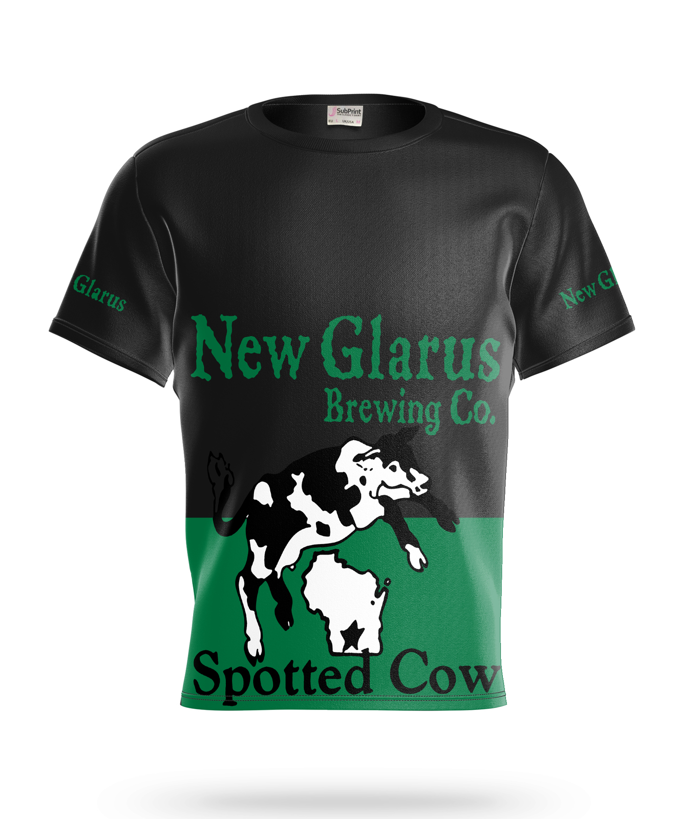 New Glarus   Beer Logo Black Short Sleeve  T-Shirt Gift New Fashion