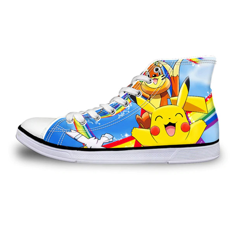 Download Pokemon Go Pikachu Kids Boys High Top Vulcanized Canvas ...