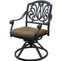 Elisabeth 11pc outdoor dining patio set Santa Clara rectangular extendable table image 6