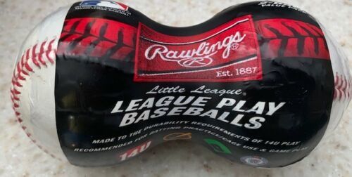  Rawlings, LITTLE LEAGUE Competition Grade Baseballs, RLLB1, Youth/14U, Game/Practice Use