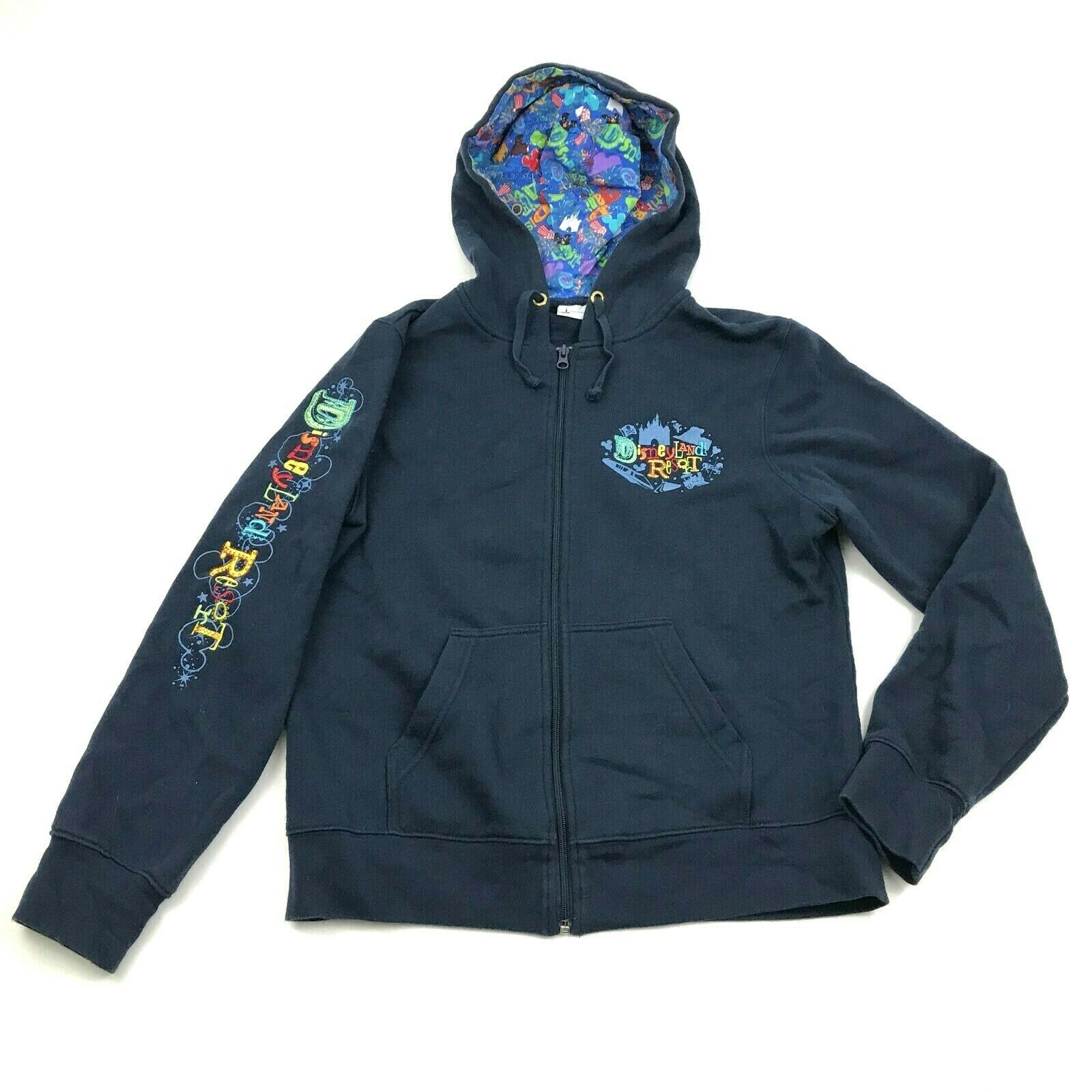 Disneyland Full Zip Hoodie Sweater Women's Size Medium Hooded Fully ...