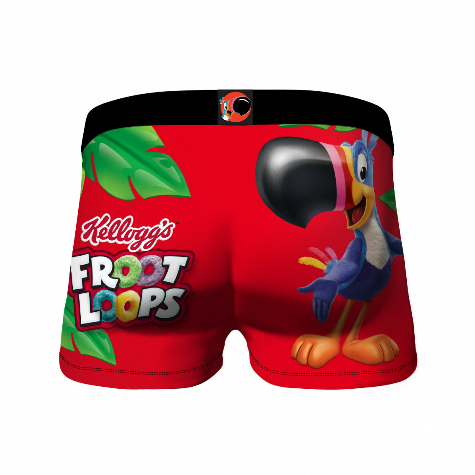Crazy Boxers Kellogg's Froot Loops Toucan Sam Boxer Briefs Red Underwear