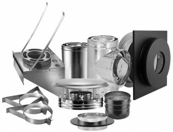 DuraVent Chimney Stove Vent Kit 6 in. 24 Gauge FireSafe TwistLock