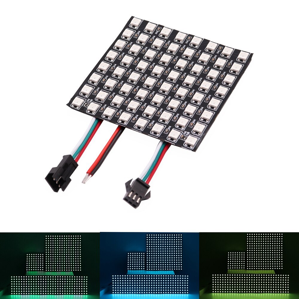 Ws2812b Rgb Pixel Led-module Panel 8x8 16x16 8x32 Matrix Screen Ws2812 