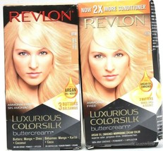 2 Revlon Luxurious Colorsilk Buttercream 81N Light Blonde Permanent Dye Damaged