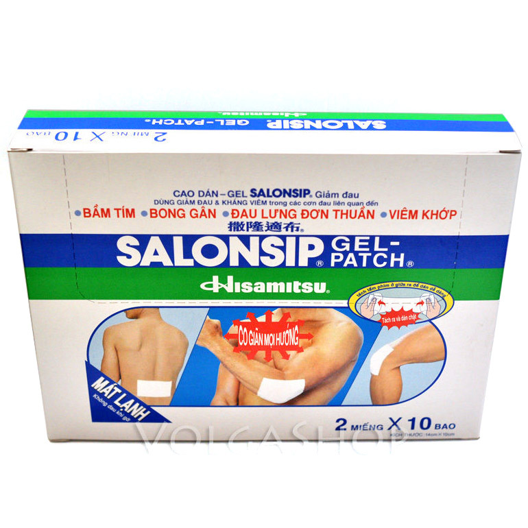 SALONPAS SALONSIP Large Patch 14x10 cm Muscle Pain Relief Gel 20
