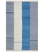 Ralph Lauren Mid Modern Contemporary Coastal Blue Striped Rug Horchow - $339.57+