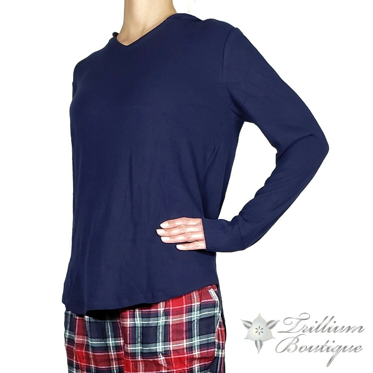 Eddie Bauer Womens Pajama Set LongSleeve Hoodie & Pants with Drawcord