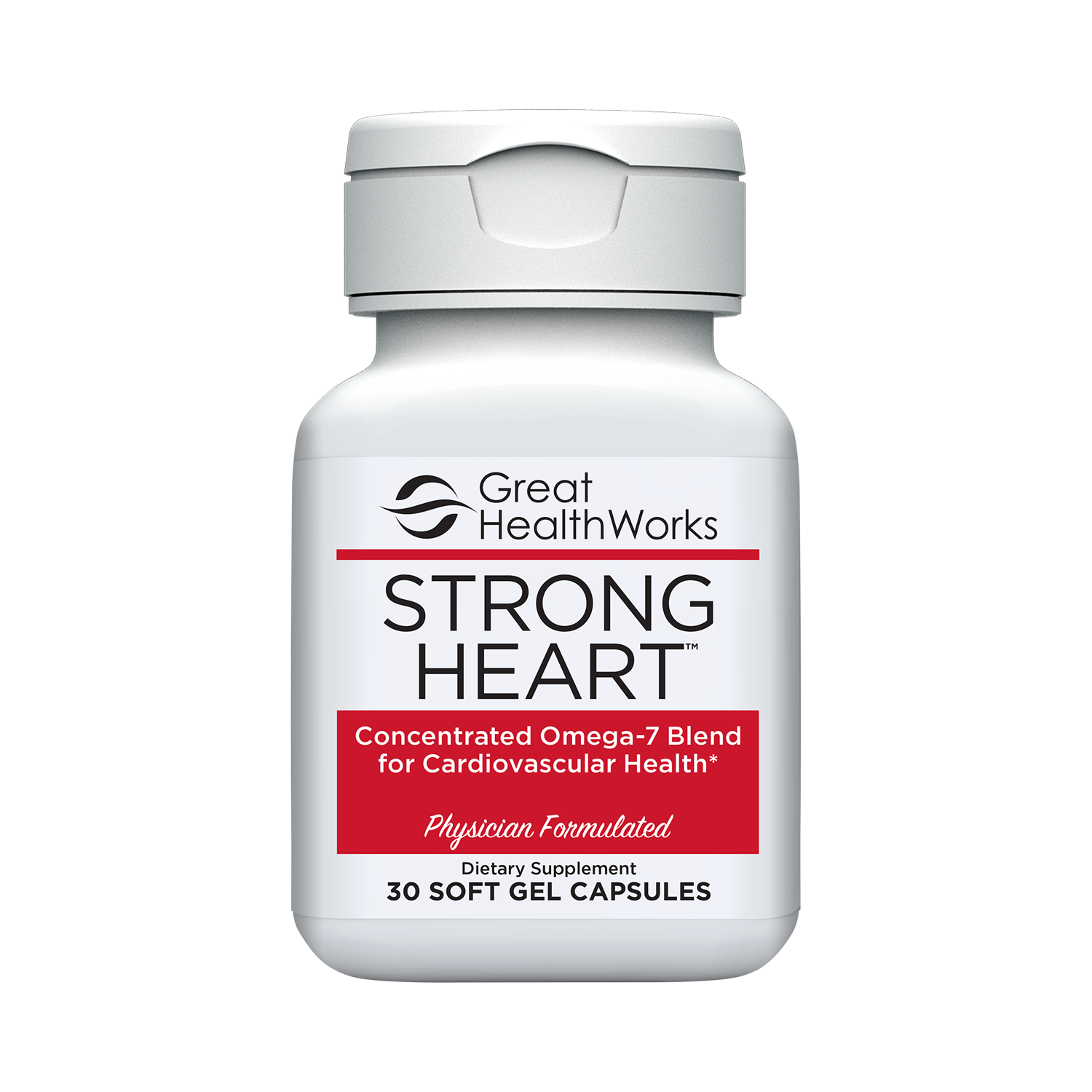 Strong Heart, 30 ct., by Great HealthWorks Omega7 Fatty Acid for