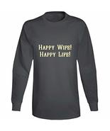 Tremendous Designs Happy Wife Happy Life Long Sleeve T Shirt 2XL Charcoa... - $318.48
