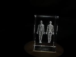 Muscles Art  | 3D Engraved Crystal Keepsake | Gift/Decor | Collectible |... - $49.99+