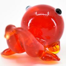 Handmade Red Goldfish Fish Tiny Miniature Micro Mini Lampworking Glass Figurine image 3