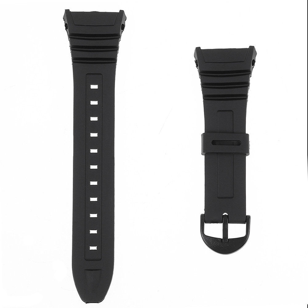 Watch Strap Flexible Black Resin to fit W96 W-96H W96H 577EA1 - Jewelry ...