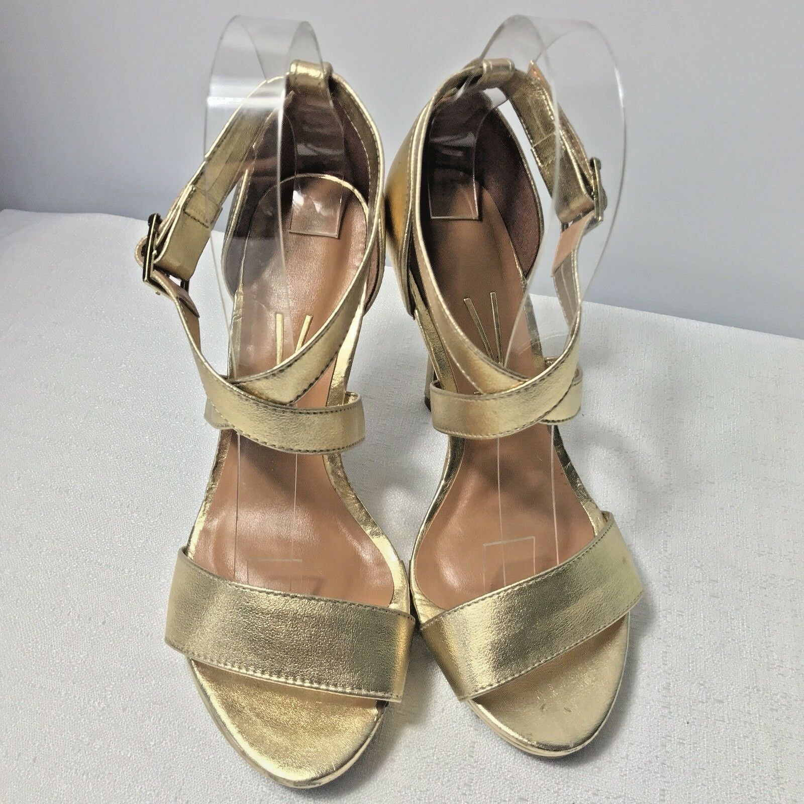 Vizzano gold slingback heels shoes size - Sandals & Flip Flops