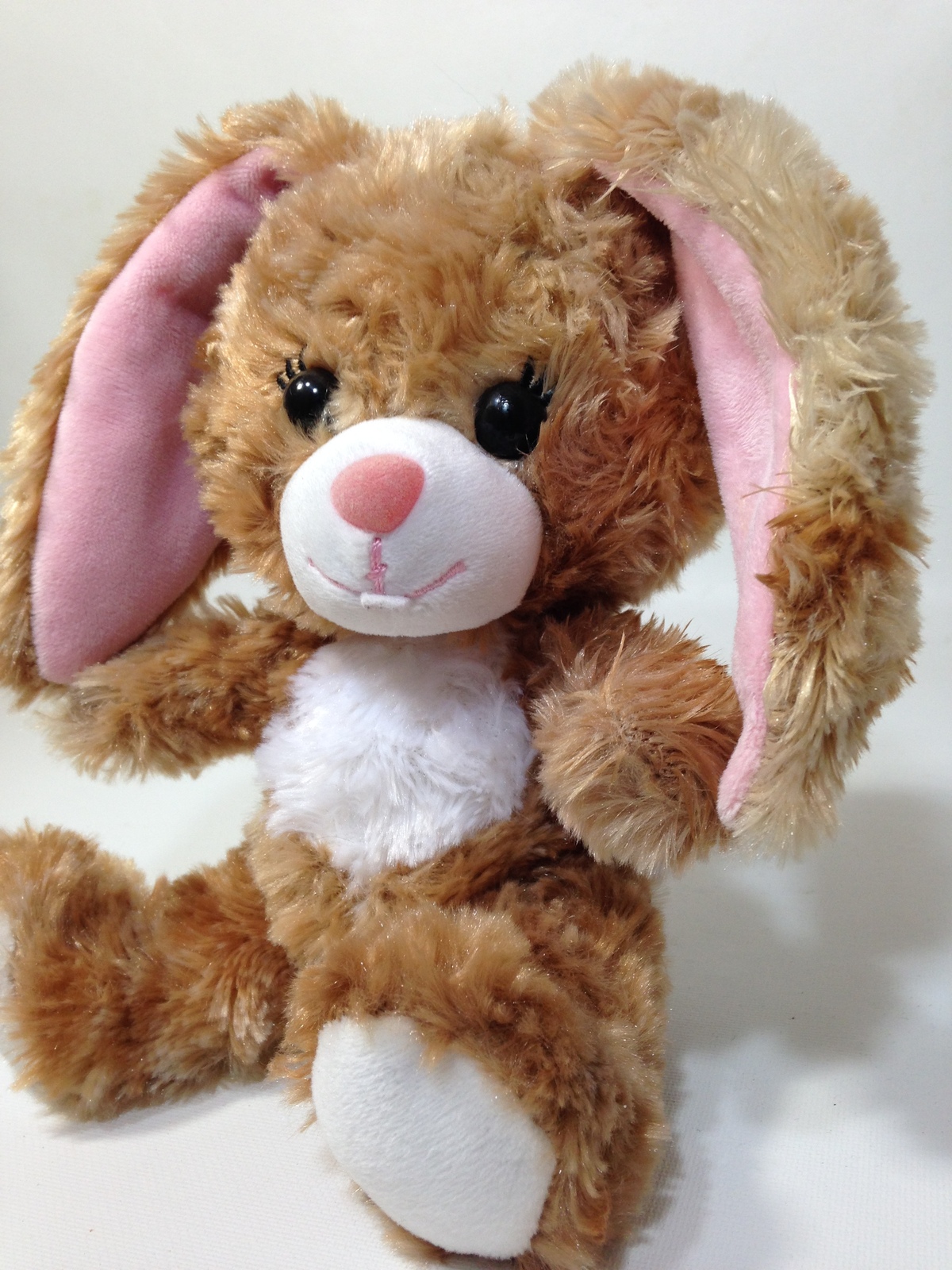 Build A Bear Smallfrys Plush Bunny Rabbit Brown Small Fry Baby Pink