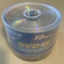 FujiFilm 50 Pack DVD+R  4.7GB/Go 120 Min Disk For Data And Video Sealed - $18.70