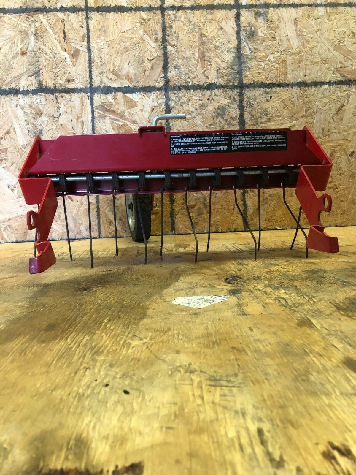 Toro Dethatcher Attachment 59126 For Walk Behind Mowers (402282521420) Everything Else