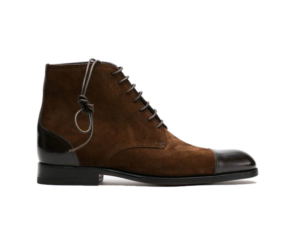 dress with brown ankle boots