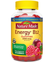 Nature Made Energy B12 Gummies - Cherry &amp; Mixed Berries 1,000 mcg 80 Gum... - $32.86