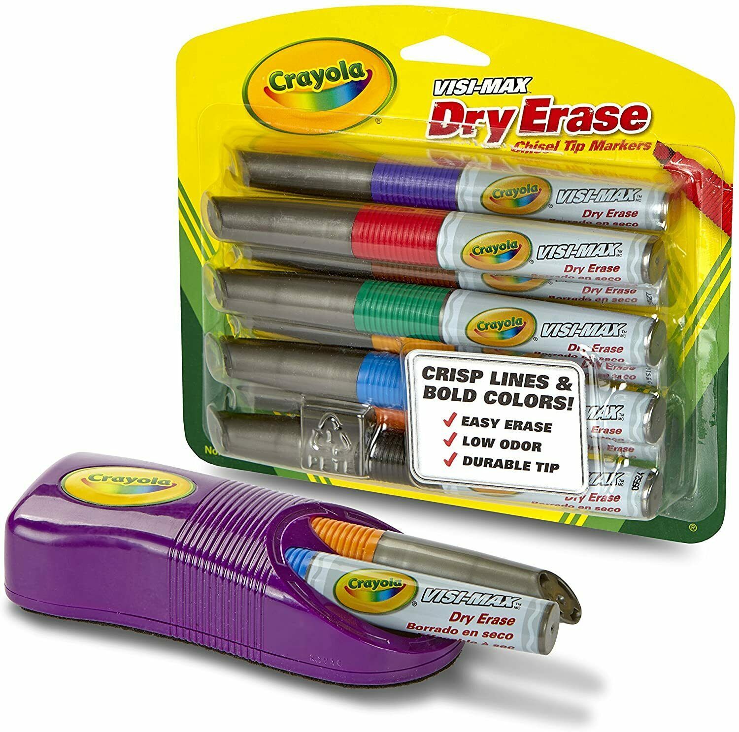 Crayola Dry Erase Markers & Eraser Set Classroom Supplies, 9