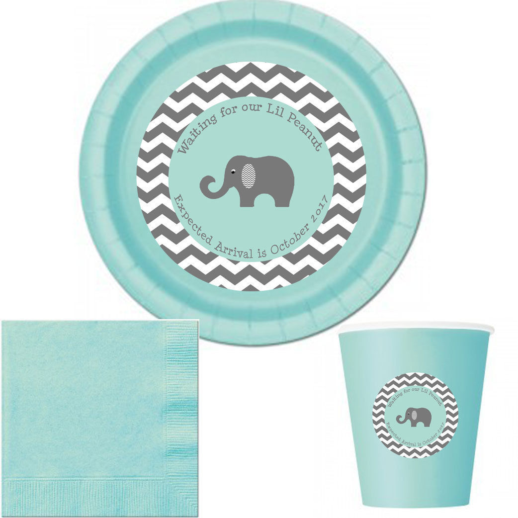 baby shower plates cups