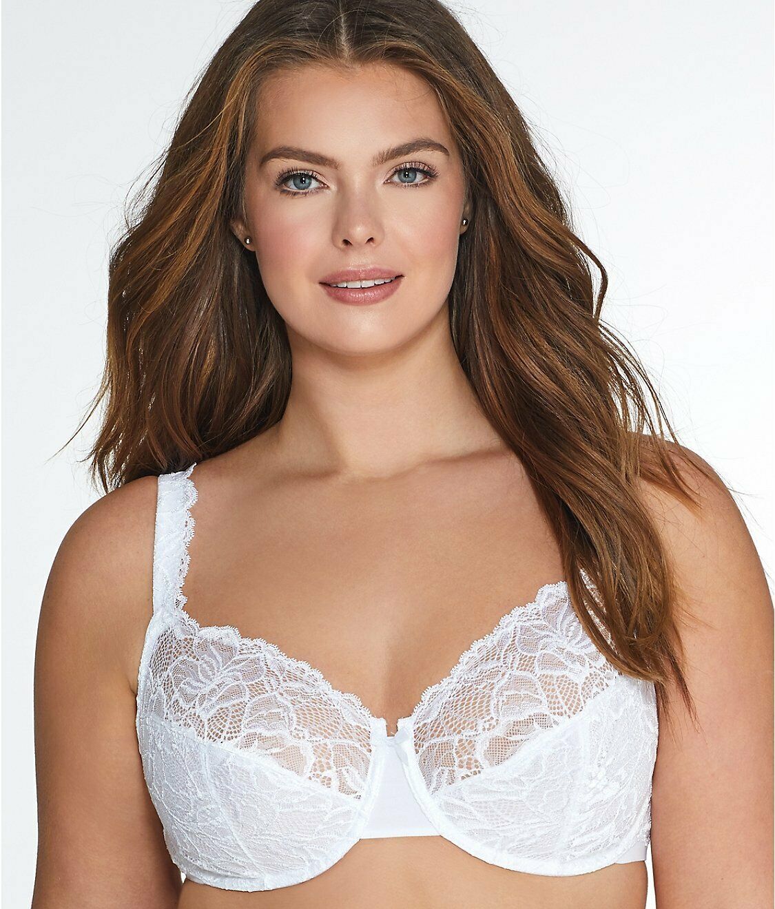 BALI White Lace Desire Lightly Lined Underwire Bra, US 44C, UK 44C