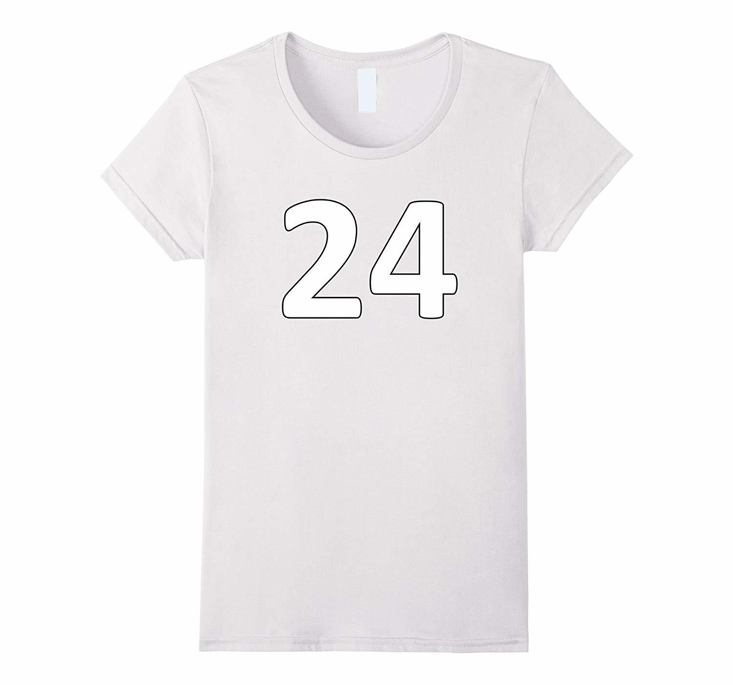 New Tee - Number 24 T-Tee Sports Jersey For Teams Players and Fans ...