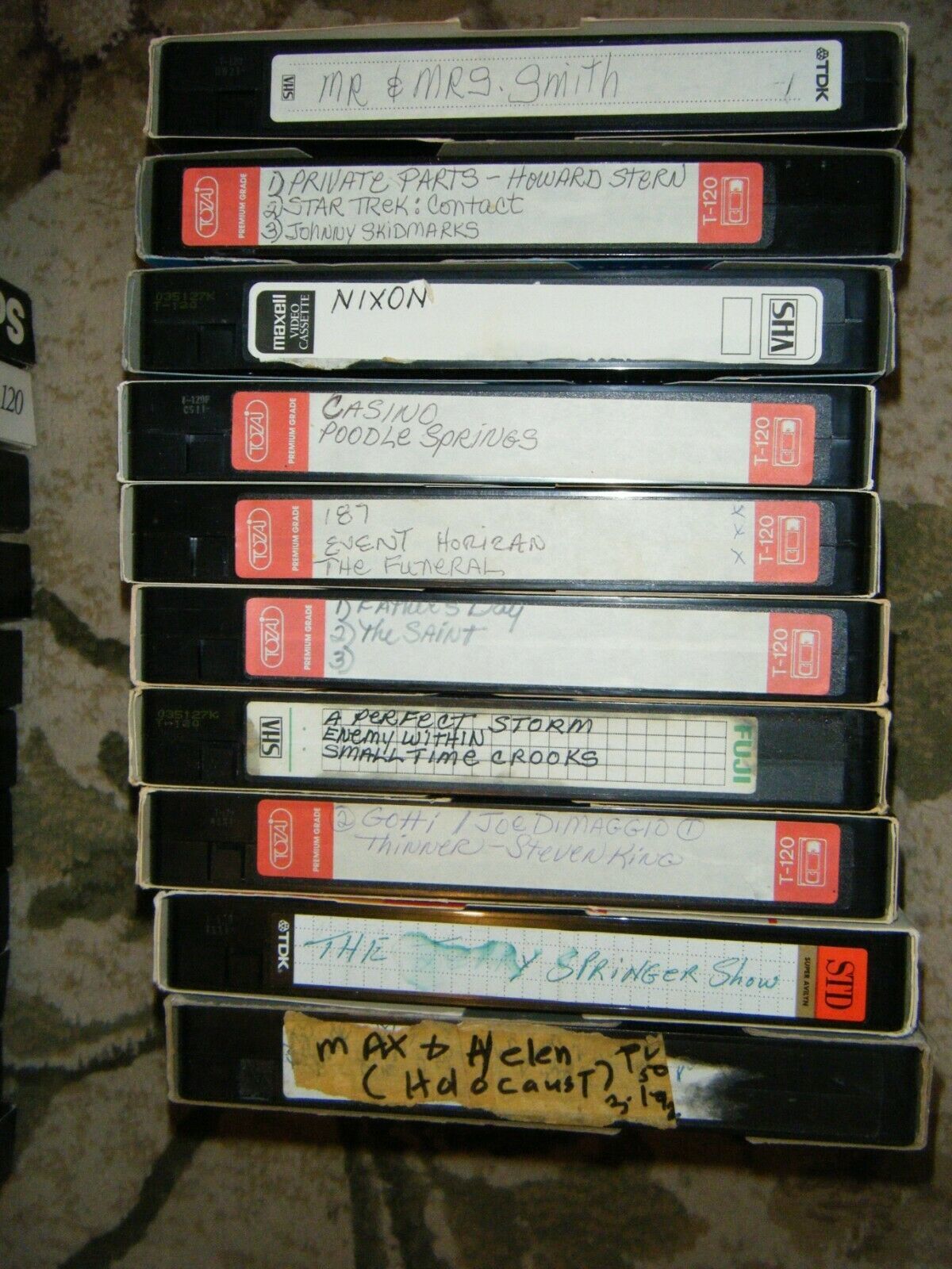 Lot Of 10 Used Vhs Tapes 4 Lots Available and 28 similar items