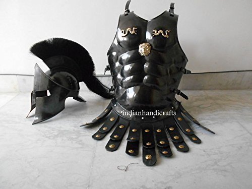 Medieval 300 Spartan Armour Helmet With Muscle Armor Wearable Halloween Costume