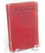 GREAT NAMES and NATIONS-Harmon B. Niver-1907-Old Vtg Antique Book-Cloth ... - $24.30